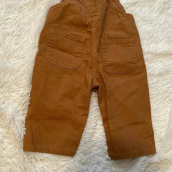 CARHARTT Boys’Canvas Overall flannel lined - Picture 10 of 13